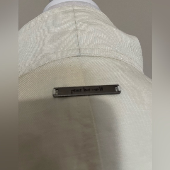 Peace Love World Linen Moto Jacket 3X - Picture 6 of 10